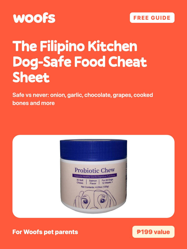 FREE GIFT: The Filipino Kitchen Dog-Safe Food Cheat Sheet (DIGITAL EBOOK)